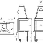 Камінна топка Kobok Chopok 670 2R90-S/330 трехсторонняя