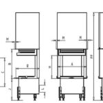 Камінна топка Kobok Chopok 695 2R90-S/380 трехсторонняя гільйотина