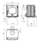Чавунна піч Dovre 525CB