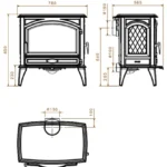 Чугунная печь Dovre 760WD