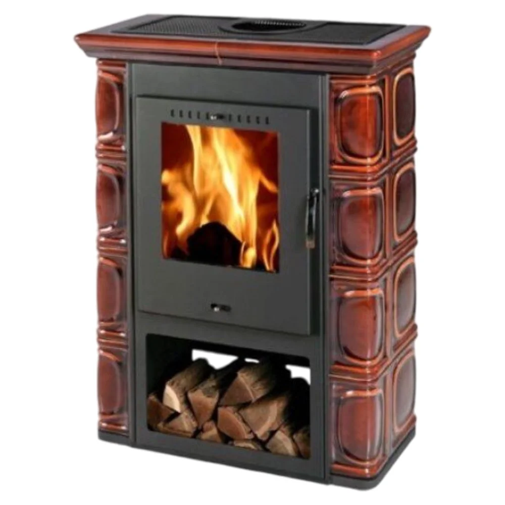 Сталева піч Thorma  BORGHOLM cer.dark brown