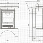 Кахельна піч-камін ABX Marina Picasso на рівному цоколі (8,0 кВт)