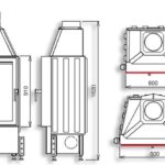 Камінна топка Kobok Bystra L 60 LD 600/910 RP2 SM SO KRO-BYS-A 4S