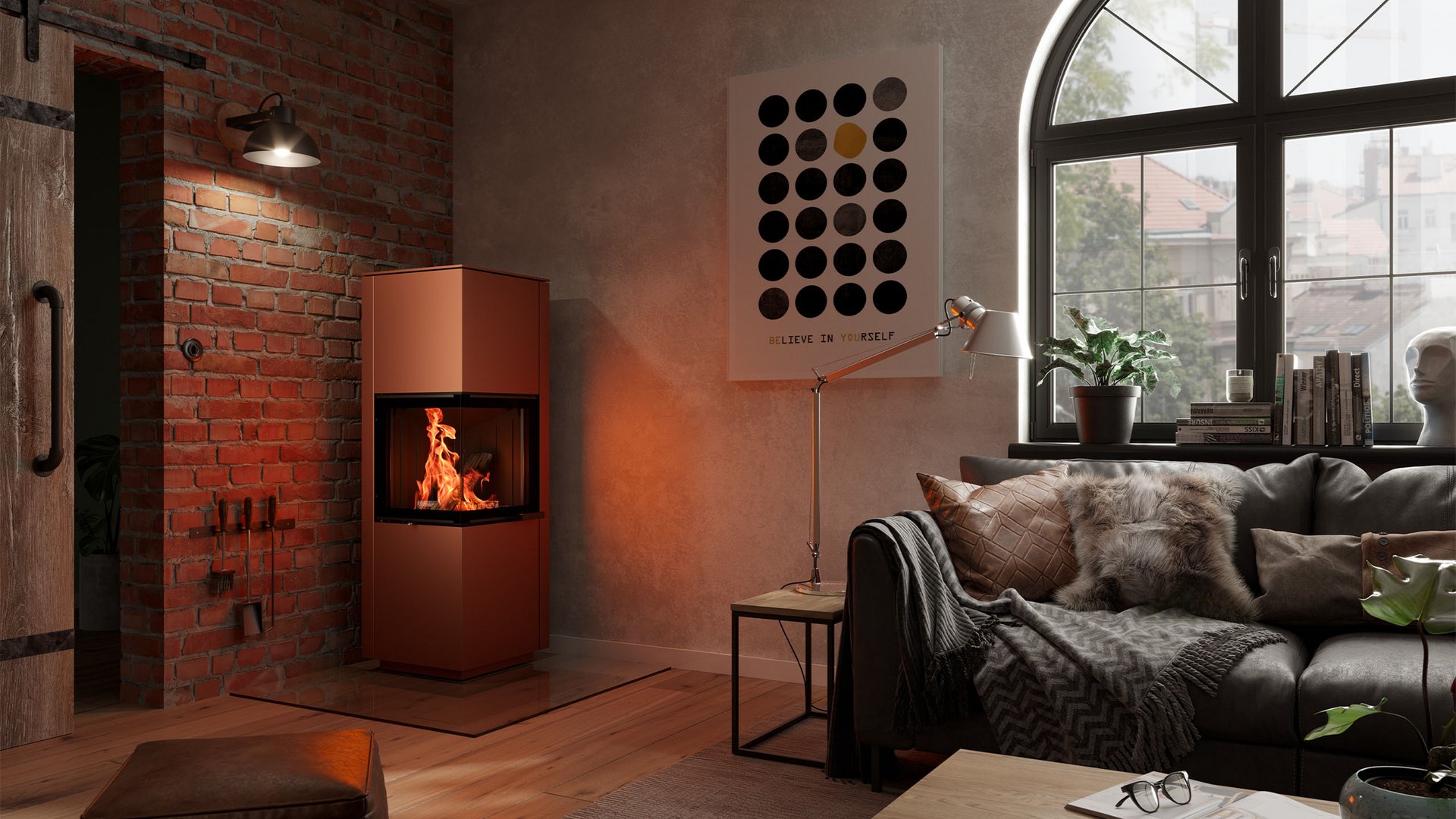 Сталева піч Spartherm Piko H₂O