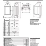 Камінна топка Kobok Bystra L 60 LD 600/910 RP2 SM SO KRO-BYS-A 4S