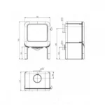 Чавунна піч Dovre ROCK350TB/E12