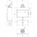 Каминная топка Kratki LUCY 14 SLIM DG (10,0 кВт)