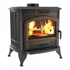 Чугунная печь-камин Kratki KOZA K6 PW Ø 130 (8,0 кВт)