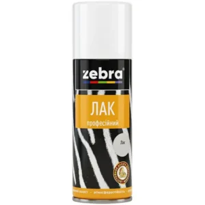 Лак професійний матовий 400мл ZEBRA