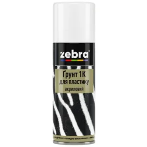 Грунт 1К для пластика акриловый, 400мл, ZEBRA
