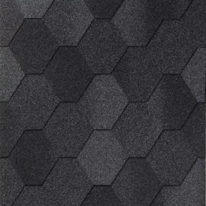Бітумна черепиця Number One Hex (52) Dual Black 1м2