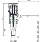 Регулятор тяги для твердотопливного котла Honeywell FR124-3/4A