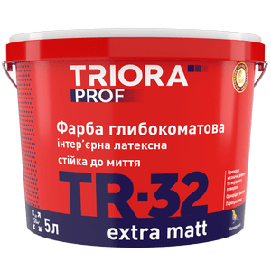 TR-32 extra matt Фарба глибокоматова  ТМ TRIORA Prof 3л
