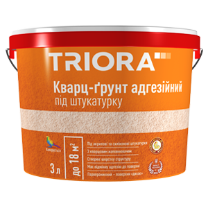 Кварц-грунт адгезионный под штукатурку TRIORA 10л.