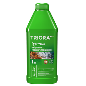 Грунтовка упрочняющая глубокого проникновения ТМ TRIORA 1л