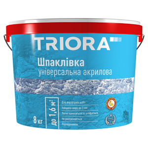 Шпаклівка універсальная акрилова ТМ TRIORA 1,5кг