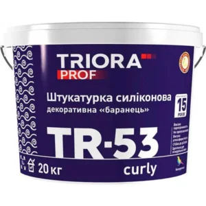 TR-53 curly Штукатурка силіконова ТМ TRIORA Prof 1-1,5мм