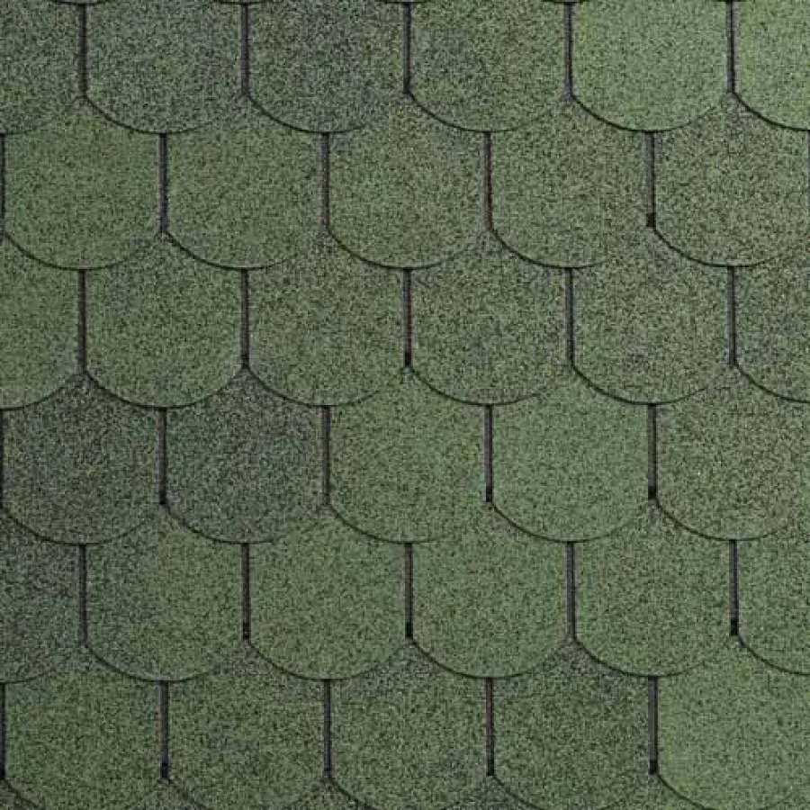 Бітумна черепиця Number One Biber (03) Green 1м2