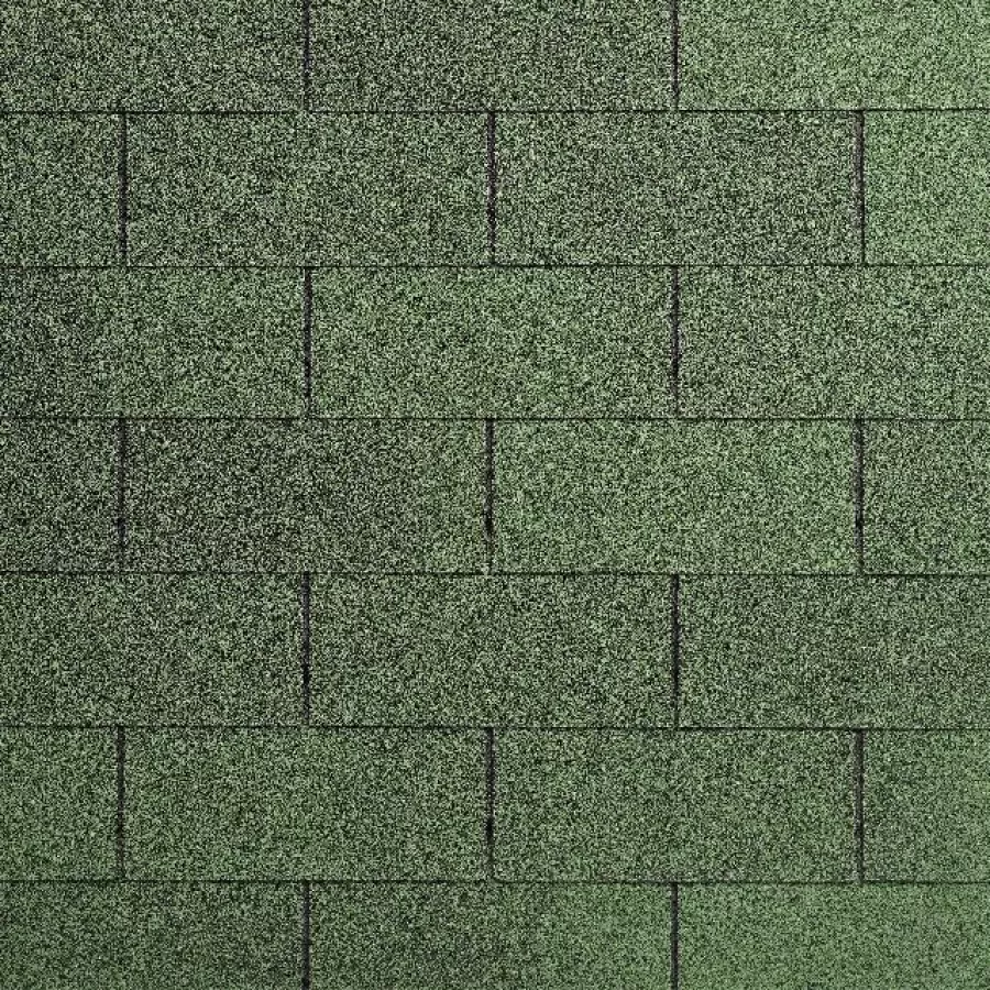 Бітумна черепиця Number One 3Tab (03) Green 1м2