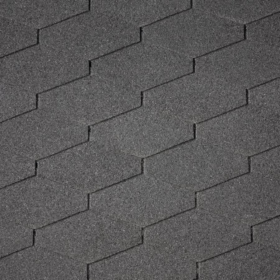Бітумна черепиця Diamantshield (01) Black 1м2