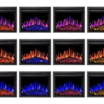 Електрокамін ArtiFlame AF24 Multicolor з обігрівом і звуком горіння вогню