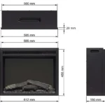 Електрокамін ArtiFlame AF24 Multicolor з обігрівом і звуком горіння вогню