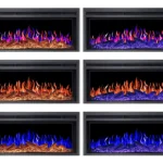 Електрокамін ArtiFlame AF38 Multicolor з обігрівом і звуком горіння вогню