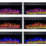Електрокамін ArtiFlame AF38 Multicolor з обігрівом і звуком горіння вогню