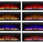 Електрокамін ArtiFlame AF50 Multicolor з обігрівом і звуком горіння вогню