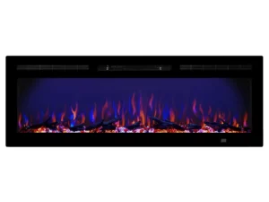 Електрокамін настінний ArtiFlame AF50RF з обігрівом і звуком горіння вогню