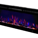 Електрокамін настінний ArtiFlame AF50RF з обігрівом і звуком горіння вогню