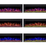 Електрокамін ArtiFlame AF58 Multicolor з обігрівом і звуком горіння вогню