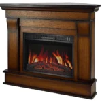 Камінокомплект кутовий ArtiFlame Albion Corner AF23S дуб антик з обігрівом і звуком горіння вогню