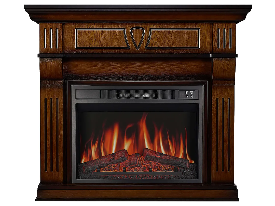 Камінокомплект ArtiFlame Beethoven AF23S дуб антик з обігрівом і звуком горіння вогню