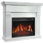 Камінокомплект ArtiFlame Beethoven AF23S білий з обігрівом і звуком горіння вогню