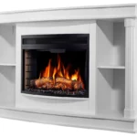 Каминокомплект ArtiFlame Alioth AF28S белый с обогревом и звуком горения огня