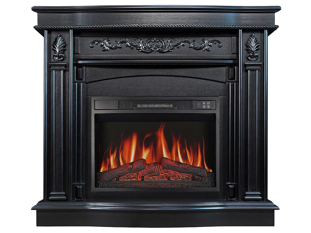 Каминокомплект ArtiFlame Pratella AF28S белый с обогревом и звуком горения огня