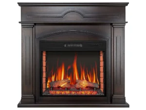 Камінокомплект ArtiFlame December AF28S махагон коричневий антик з обігрівом і звуком горіння вогню