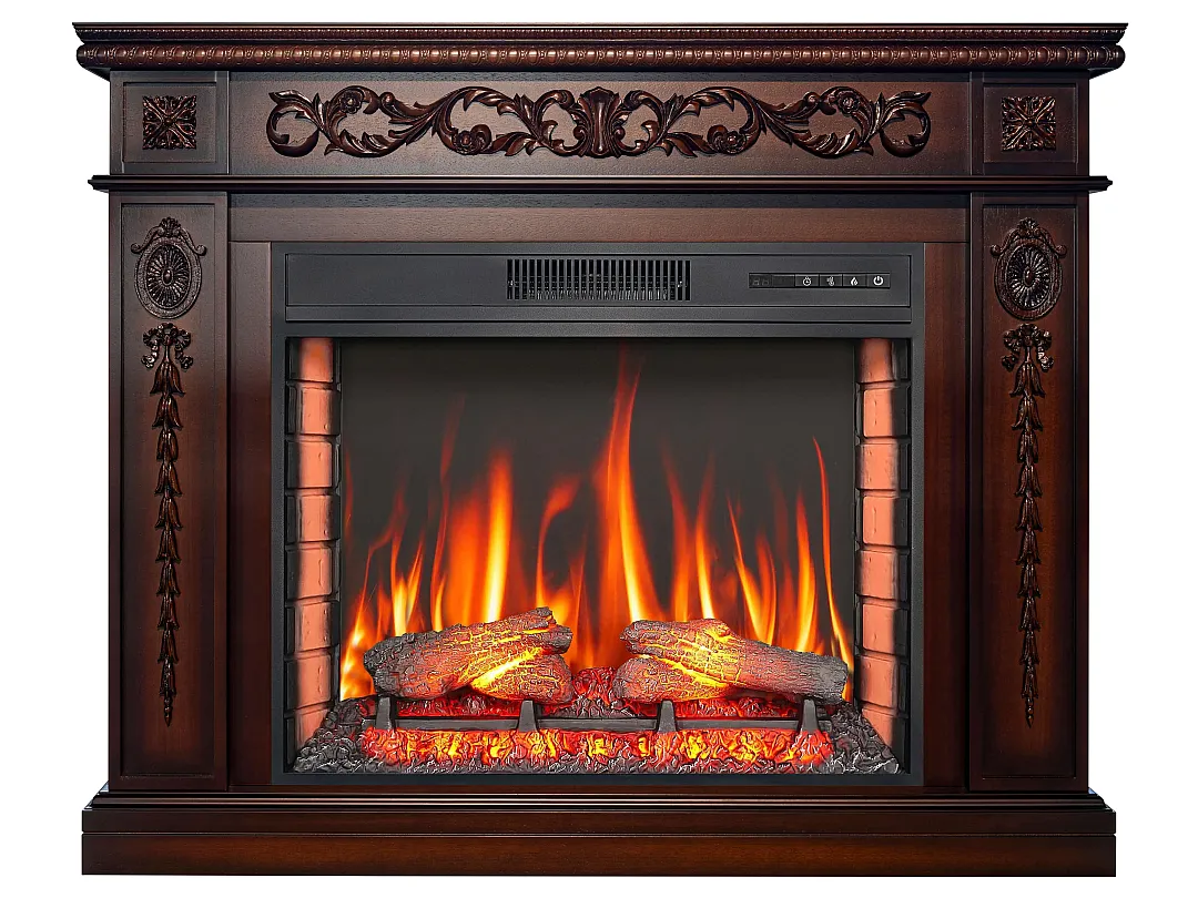 Каминокомплект ArtiFlame Brittany AF25 венге с обогревом и звуком горения огня