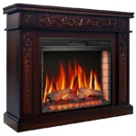 Каминокомплект ArtiFlame Brittany AF25 венге с обогревом и звуком горения огня