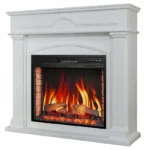 Каминокомплект ArtiFlame Yukon AF28S белый с обогревом и звуком горения огня