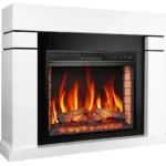 Каминокомплект ArtiFlame Vermont AF23S белый с обогревом и звуком горения огня