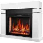 Каминокомплект ArtiFlame Vermont AF23S белый с обогревом и звуком горения огня