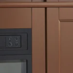 Каминокомплект ArtiFlame Ludwig AF50 махагон коричневый антик с обогревом и звуком горения огня