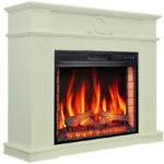 Камінокомплект ArtiFlame Neoclassic AF28S білий дуб з обігрівом і звуком горіння вогню