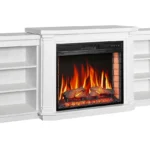 Каминокомплект ArtiFlame December AF28S махагон коричневый антик с обогревом и звуком горения огня