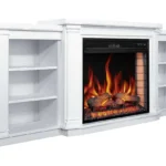 Каминокомплект ArtiFlame December AF28S махагон коричневый антик с обогревом и звуком горения огня