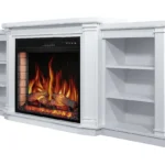 Каминокомплект ArtiFlame December AF28S махагон коричневый антик с обогревом и звуком горения огня