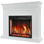 Каминокомплект ArtiFlame Neoclassic AF28S белый дуб с обогревом и звуком горения огня