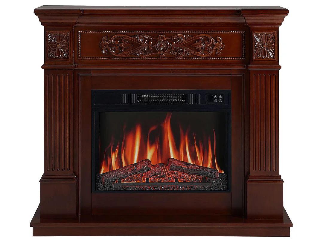 Каминокомплект ArtiFlame Odessa AF23S белый с обогревом и звуком горения огня